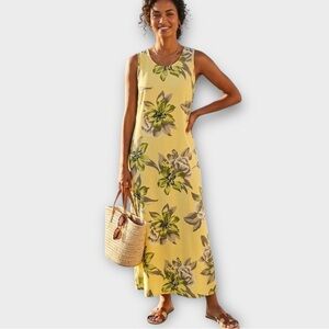 Tommy Bahama 100% Silk Floral Maxi Dress Women’s Size Small